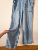 Light Wash Wide Leg Overalls (4)