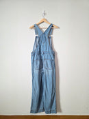 Light Wash Wide Leg Overalls (4)