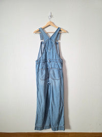 Light Wash Wide Leg Overalls (4)