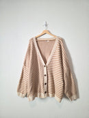 NEW Neutral Checkered Cardigan (2X)