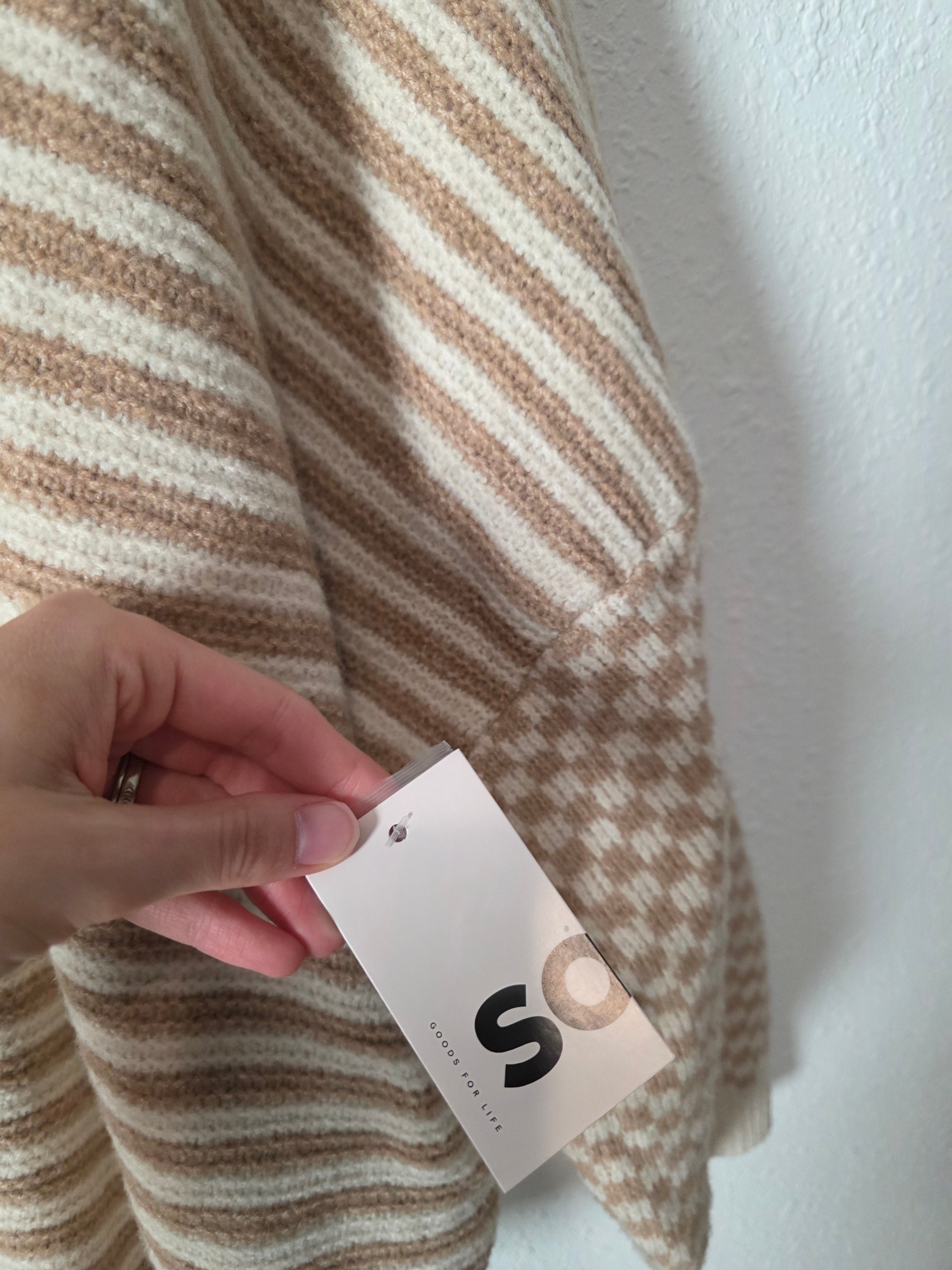 NEW Neutral Checkered Cardigan (2X)