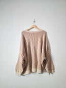 NEW Neutral Checkered Cardigan (2X)