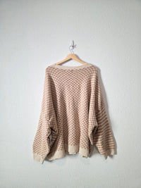 NEW Neutral Checkered Cardigan (2X)
