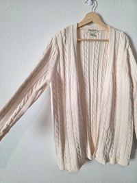 Vintage Eddie Bauer Cable Knit Cardigan (L)