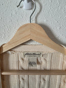 Vintage Eddie Bauer Cable Knit Cardigan (L)