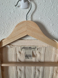 Vintage Eddie Bauer Cable Knit Cardigan (L)