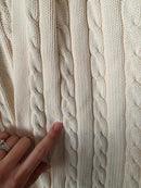 Vintage Eddie Bauer Cable Knit Cardigan (L)