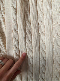 Vintage Eddie Bauer Cable Knit Cardigan (L)