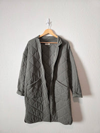 Z Supply Long Quilted Jacket (M)