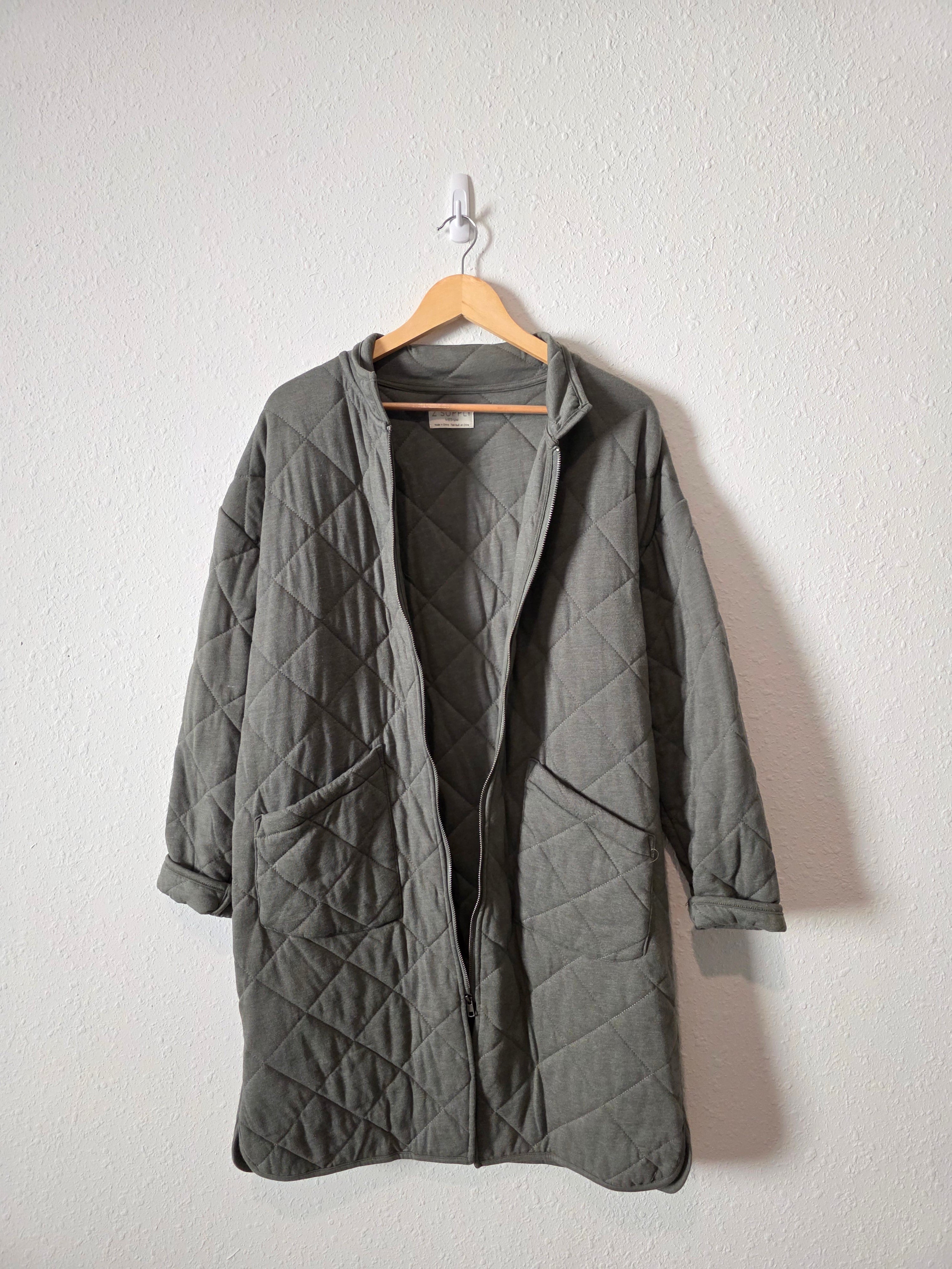 Z Supply Long Quilted Jacket (M)