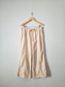 Aerie Cream Wide Leg Pants (L)