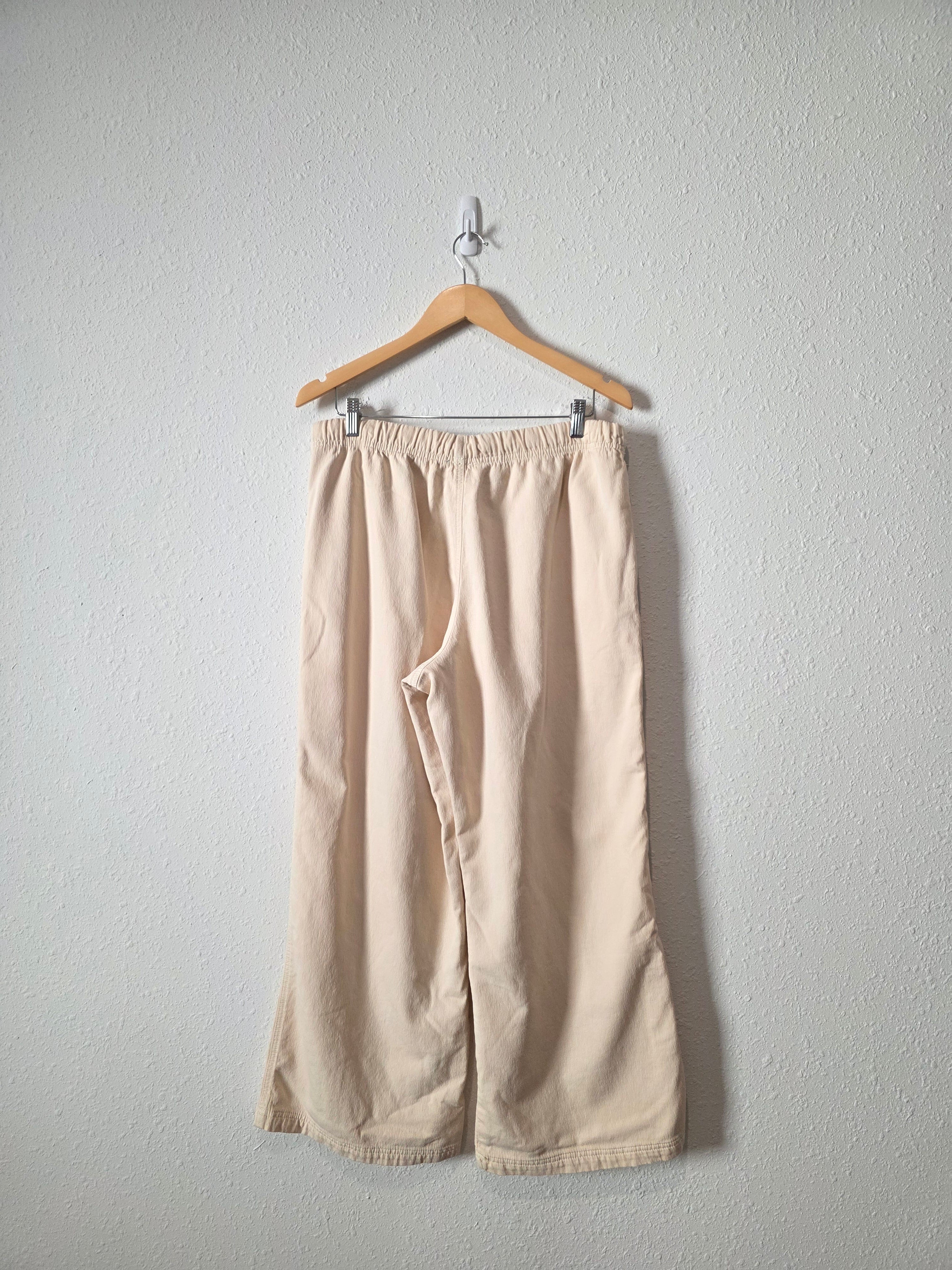 Aerie Cream Wide Leg Pants (L)