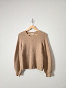 J.Crew Ribbed Puff Sleeve Sweater (S)