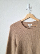 J.Crew Ribbed Puff Sleeve Sweater (S)