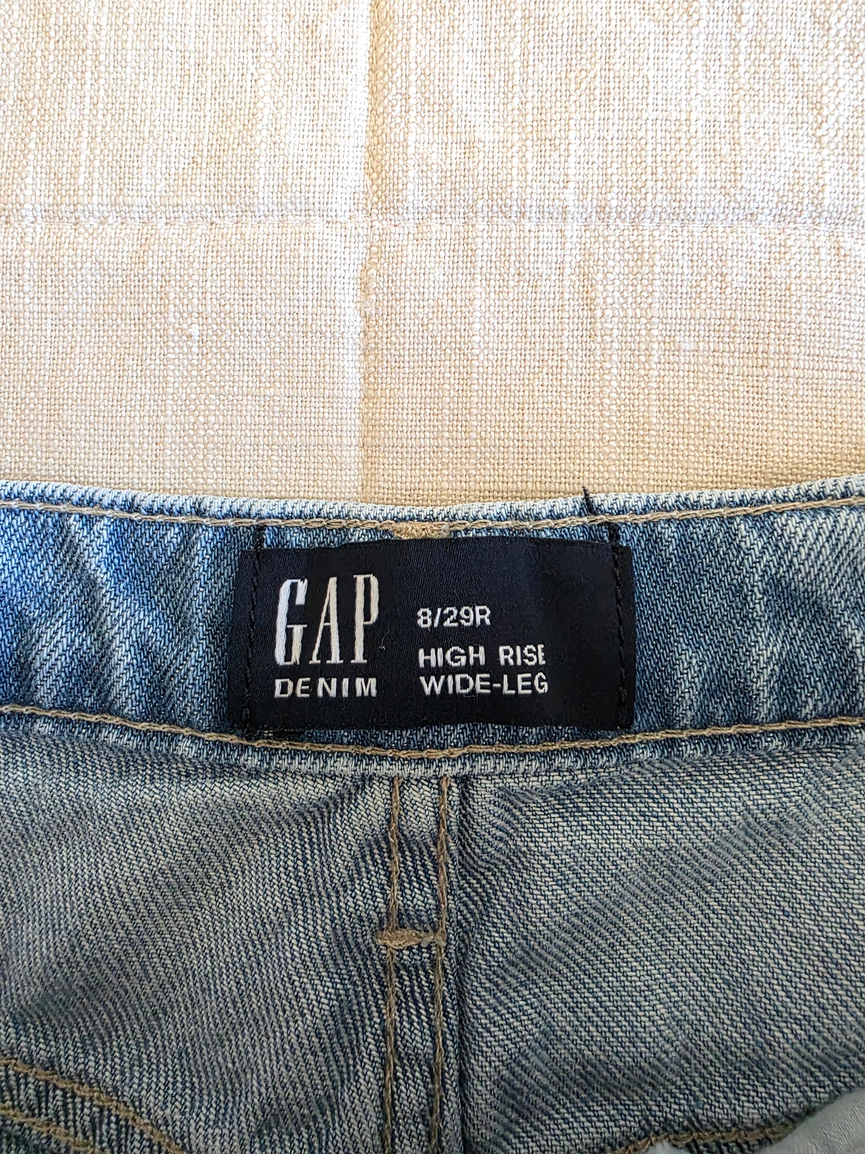 Gap High Rise Wide Leg Jeans (8/29)