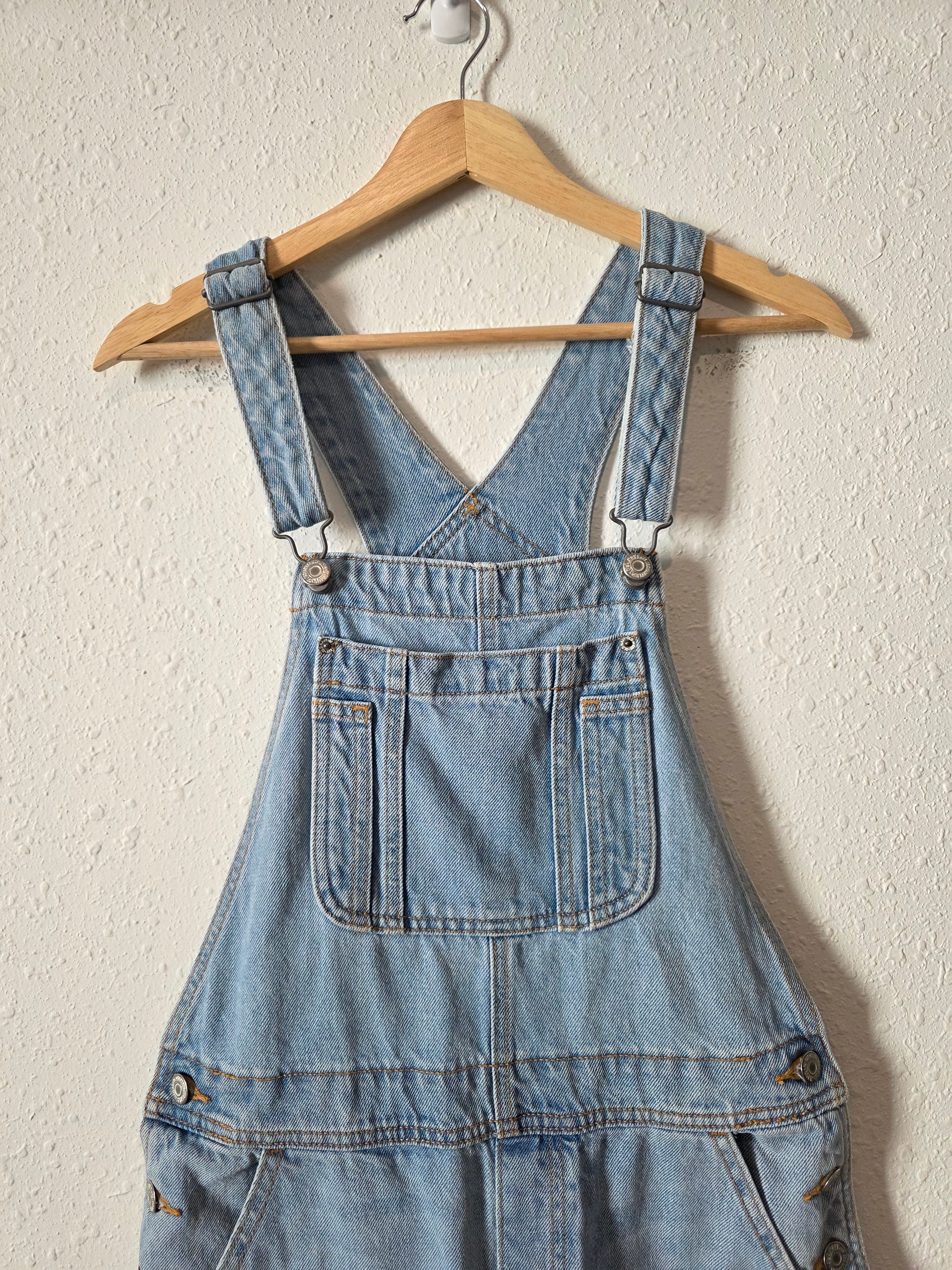 Baggy Wide Leg Denim Overalls (4)