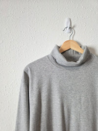 LL Bean Gray Turtleneck Top (L)