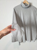 LL Bean Gray Turtleneck Top (L)
