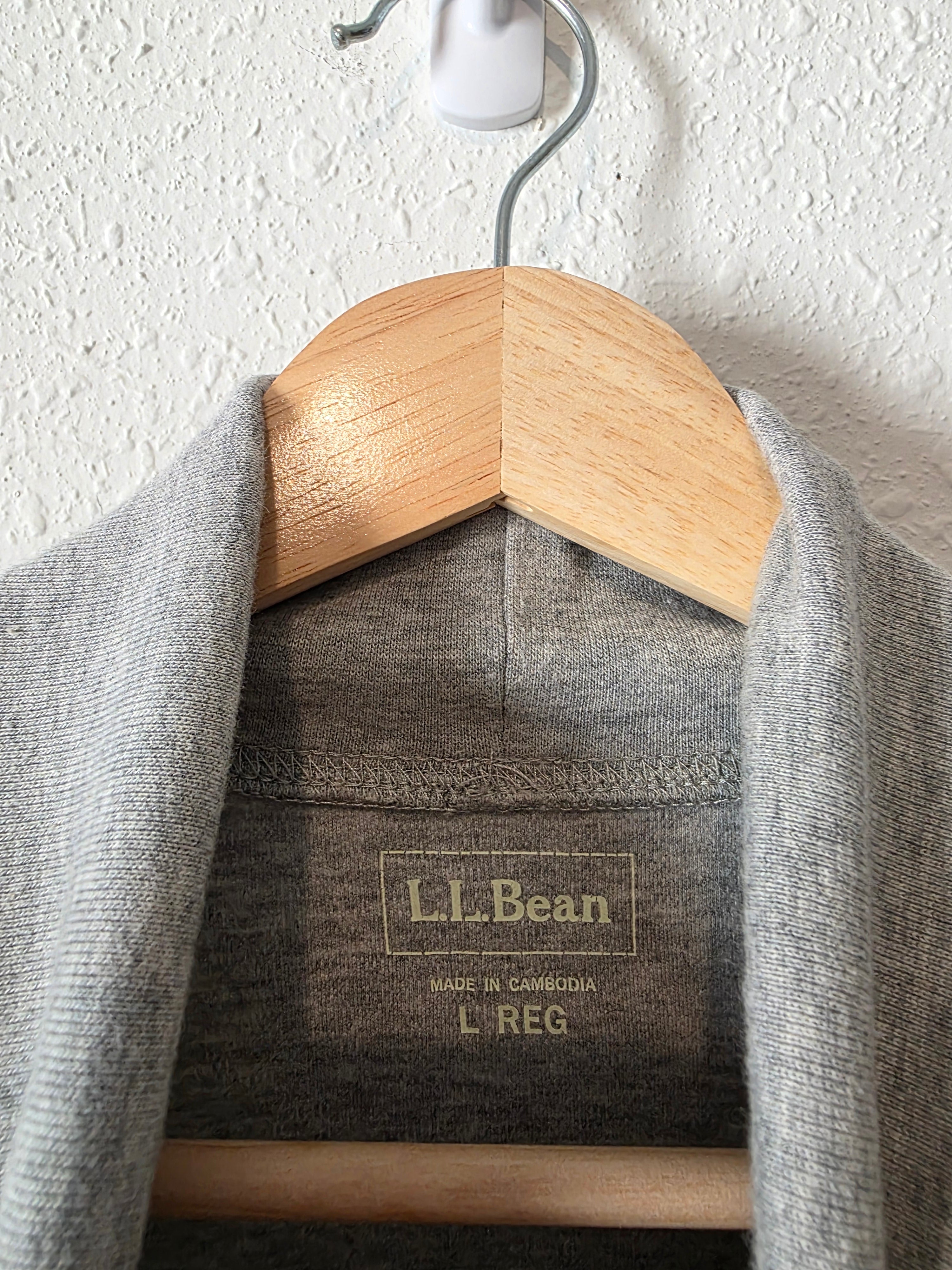 LL Bean Gray Turtleneck Top (L)