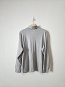 LL Bean Gray Turtleneck Top (L)