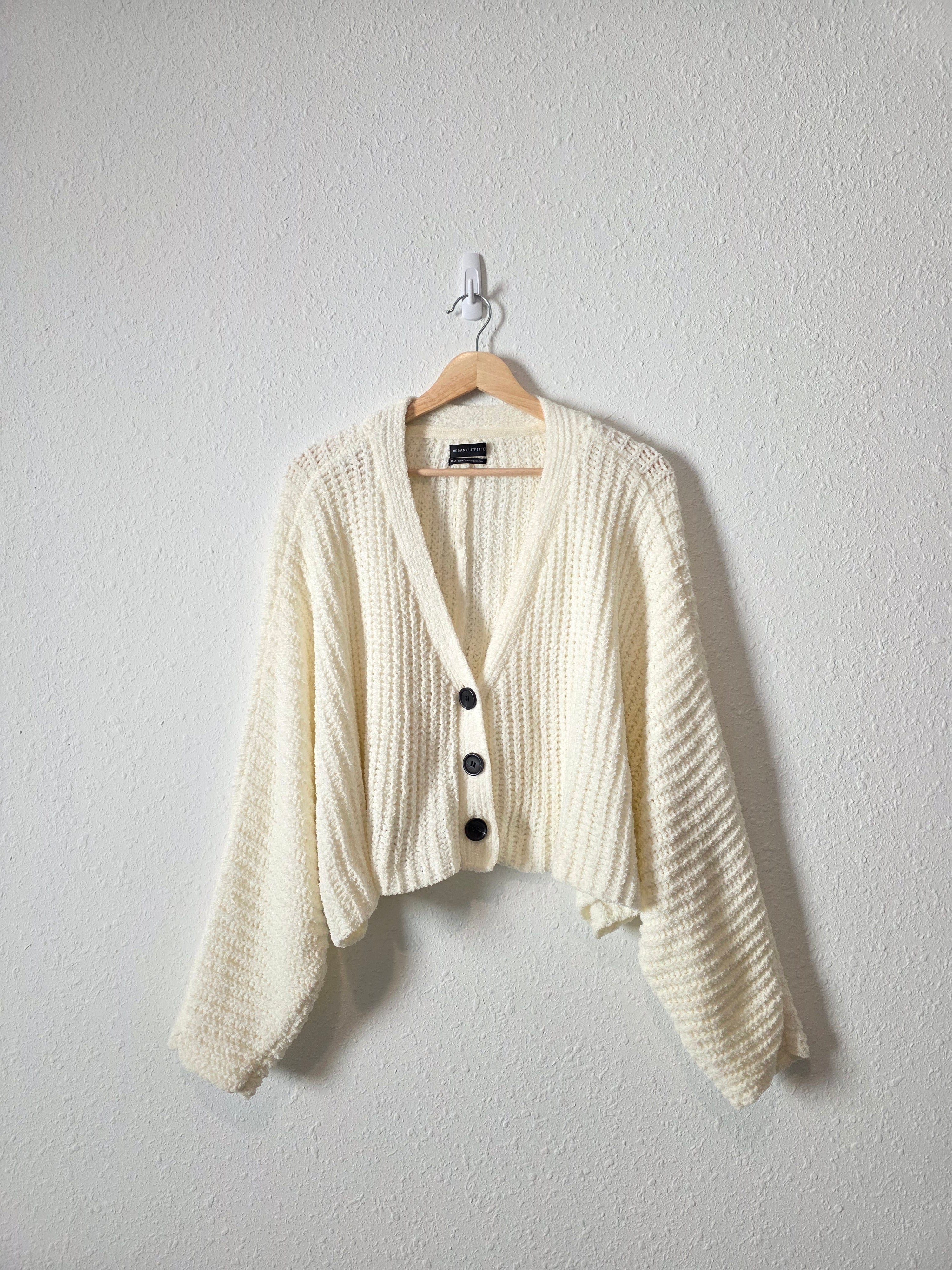 Cozy Chenille Knit Cardigan (M)