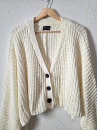 Cozy Chenille Knit Cardigan (M)