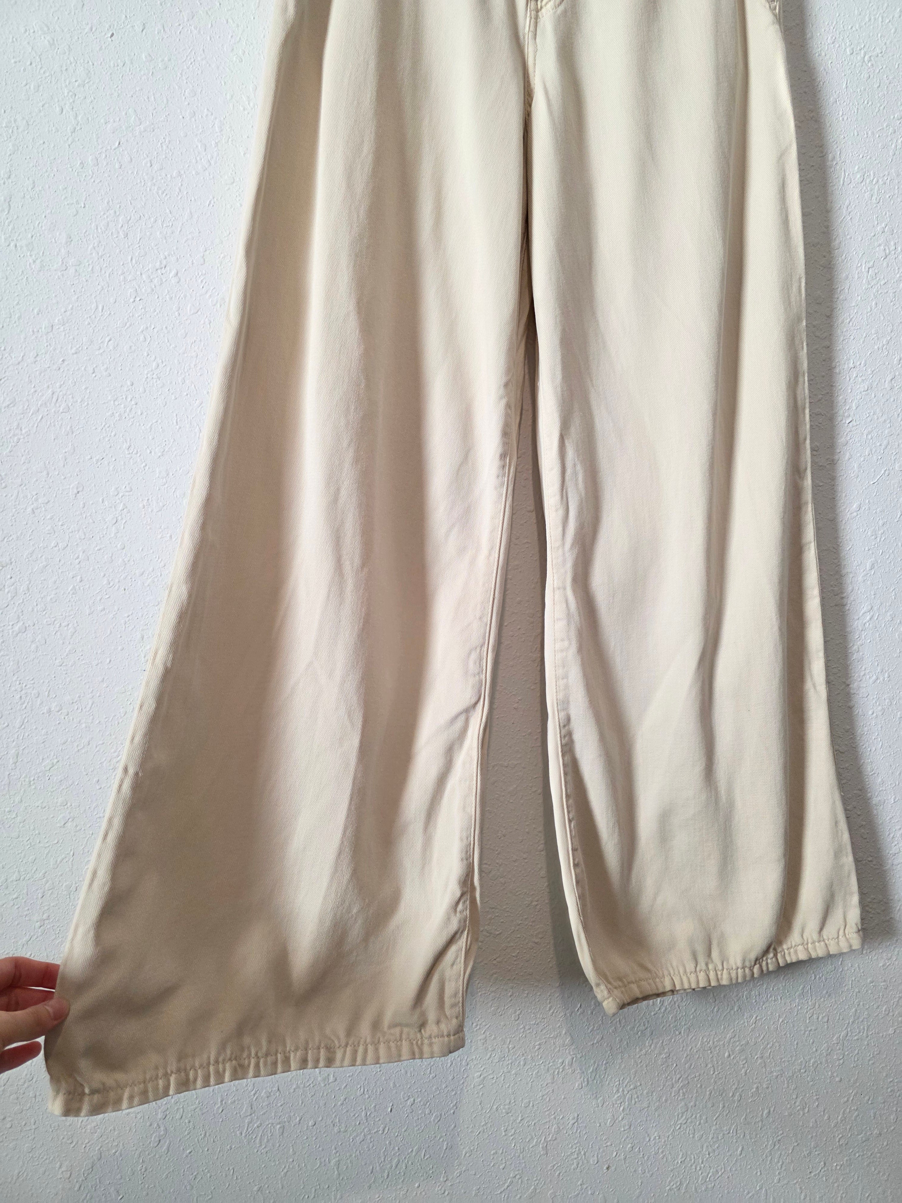 Ecru Wide Leg Jeans (29/8)