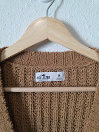 Brown Cozy Chenille Cardigan (M)