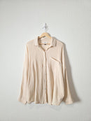Oversized Cotton Gauze Button Up (M)