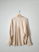 Oversized Cotton Gauze Button Up (M)