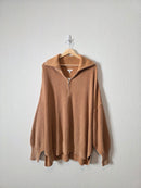 NEW Aerie Ribbed Quarter Zip Sweater (XL)