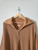 NEW Aerie Ribbed Quarter Zip Sweater (XL)