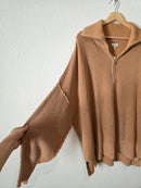 NEW Aerie Ribbed Quarter Zip Sweater (XL)