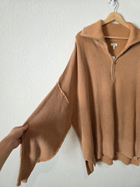 NEW Aerie Ribbed Quarter Zip Sweater (XL)