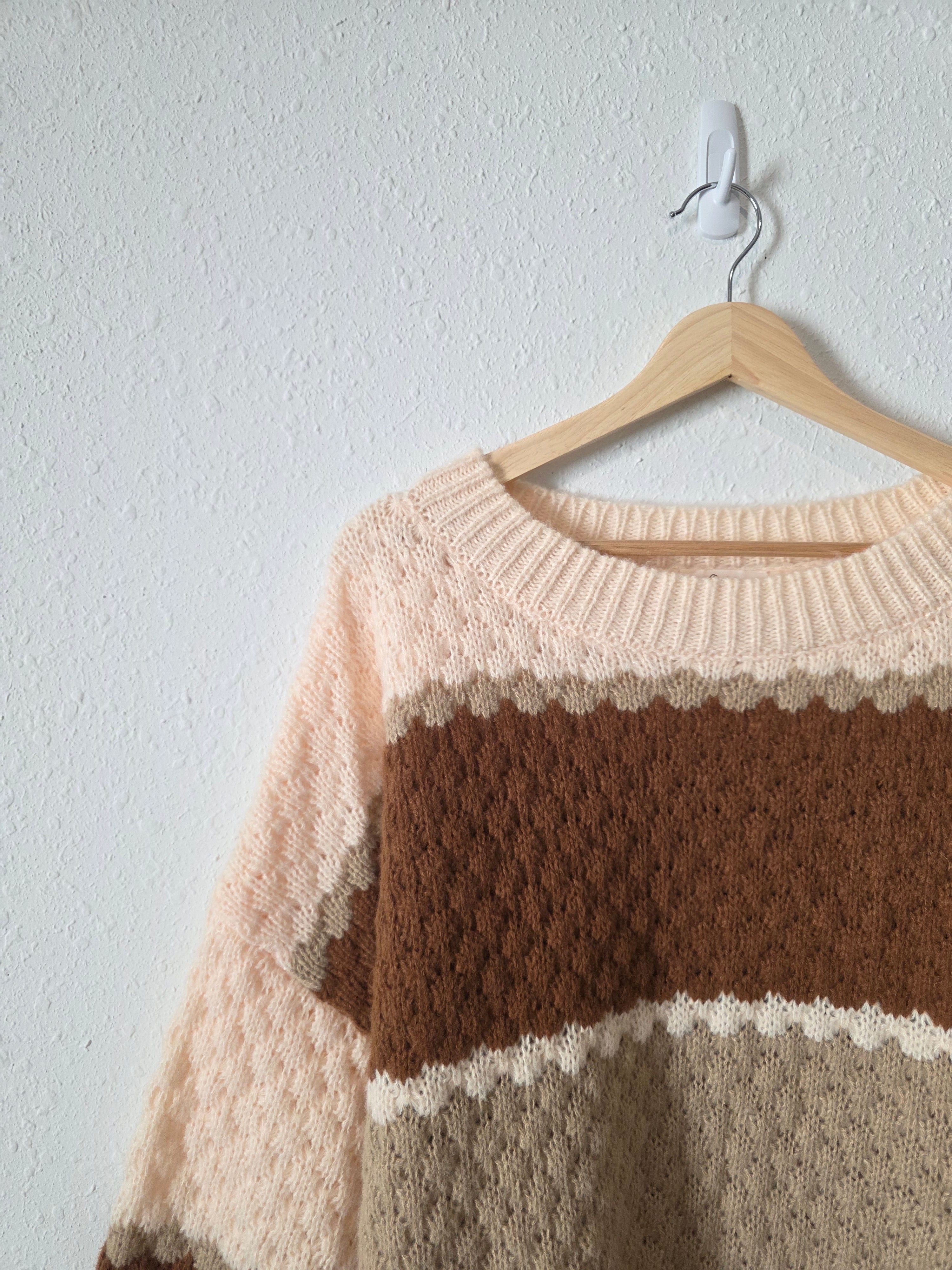Oddi Colorblock Striped Sweater (1X/2X)