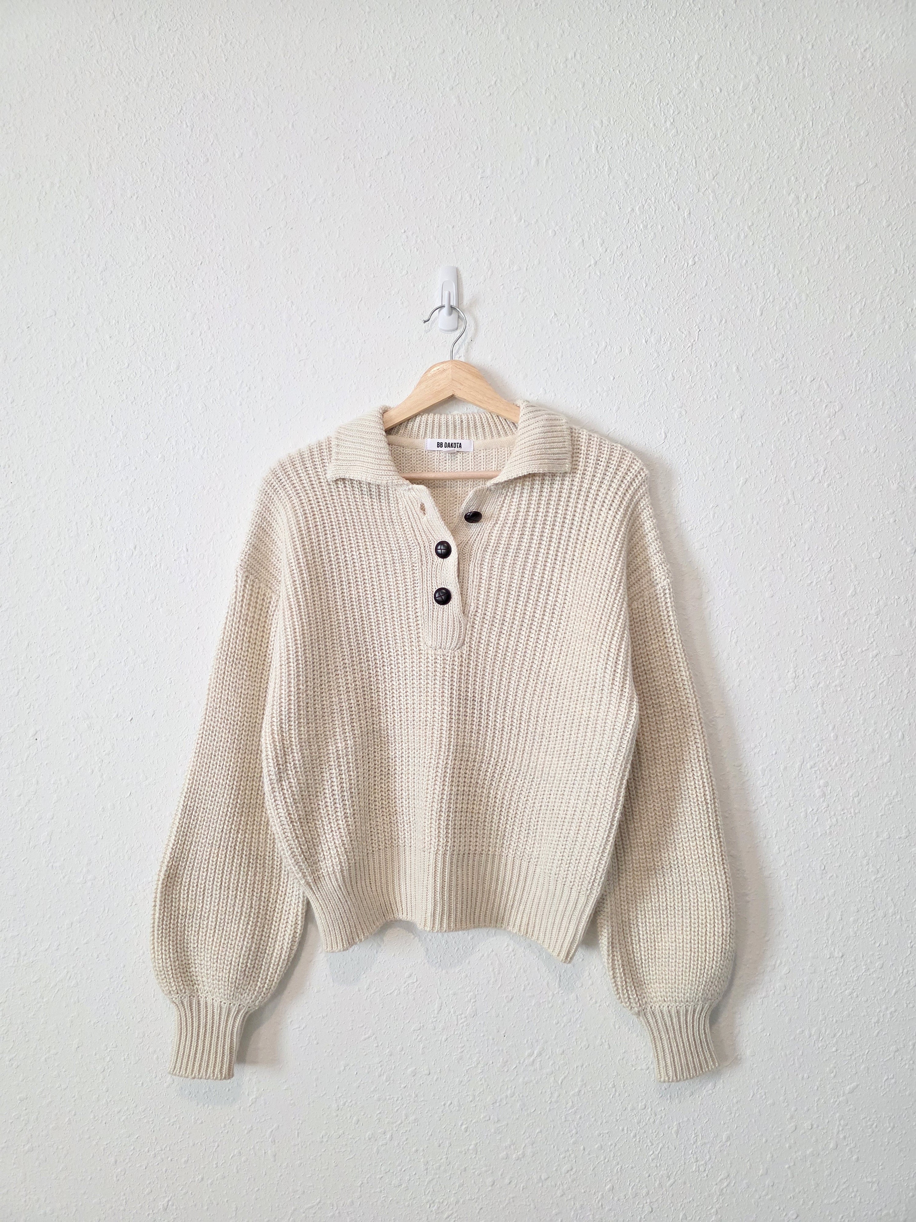 BB Dakota Chunky Henley Sweater (XS)