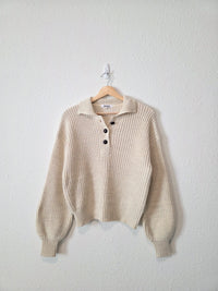 BB Dakota Chunky Henley Sweater (XS)