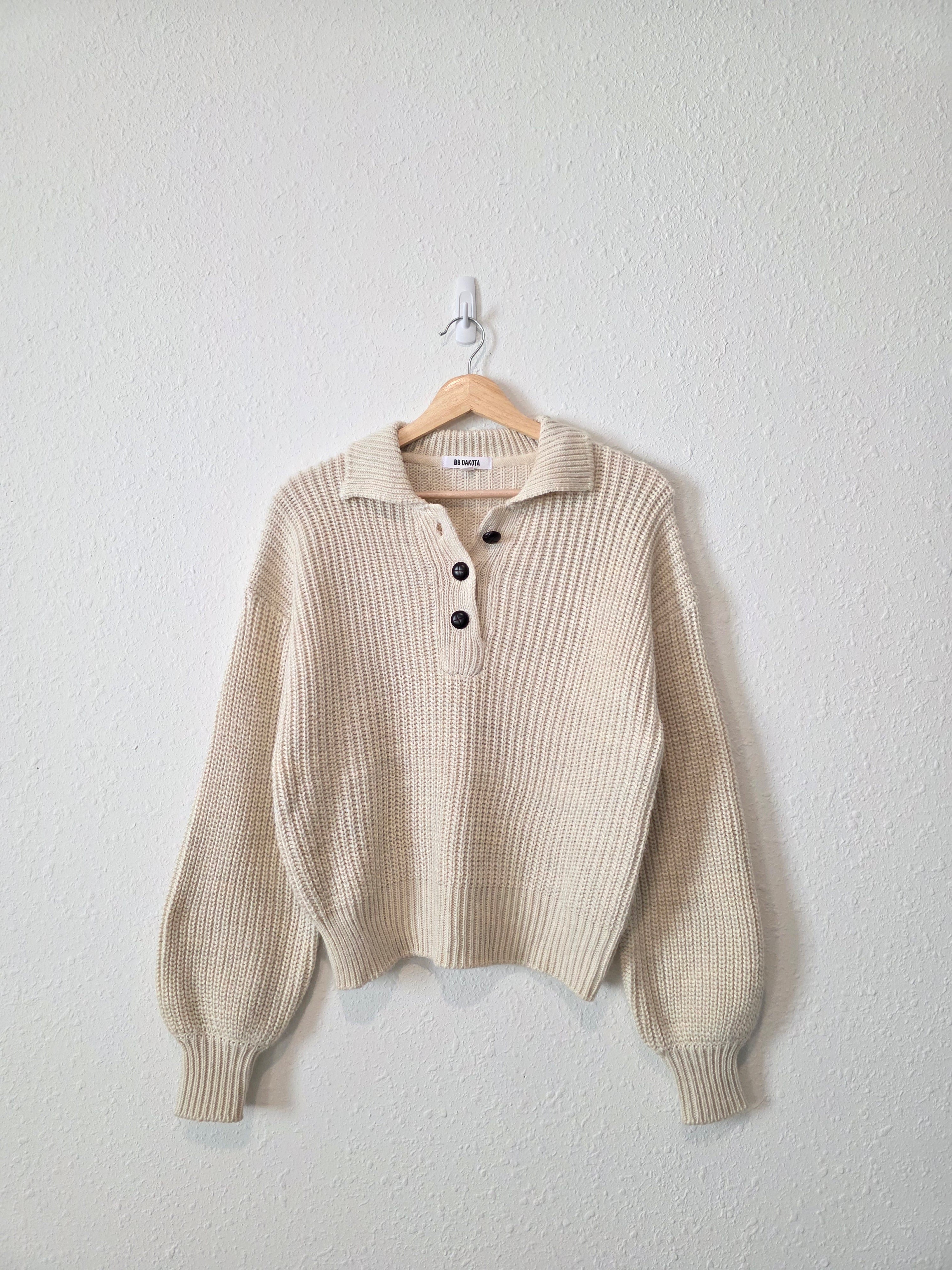 BB Dakota Chunky Henley Sweater (XS)