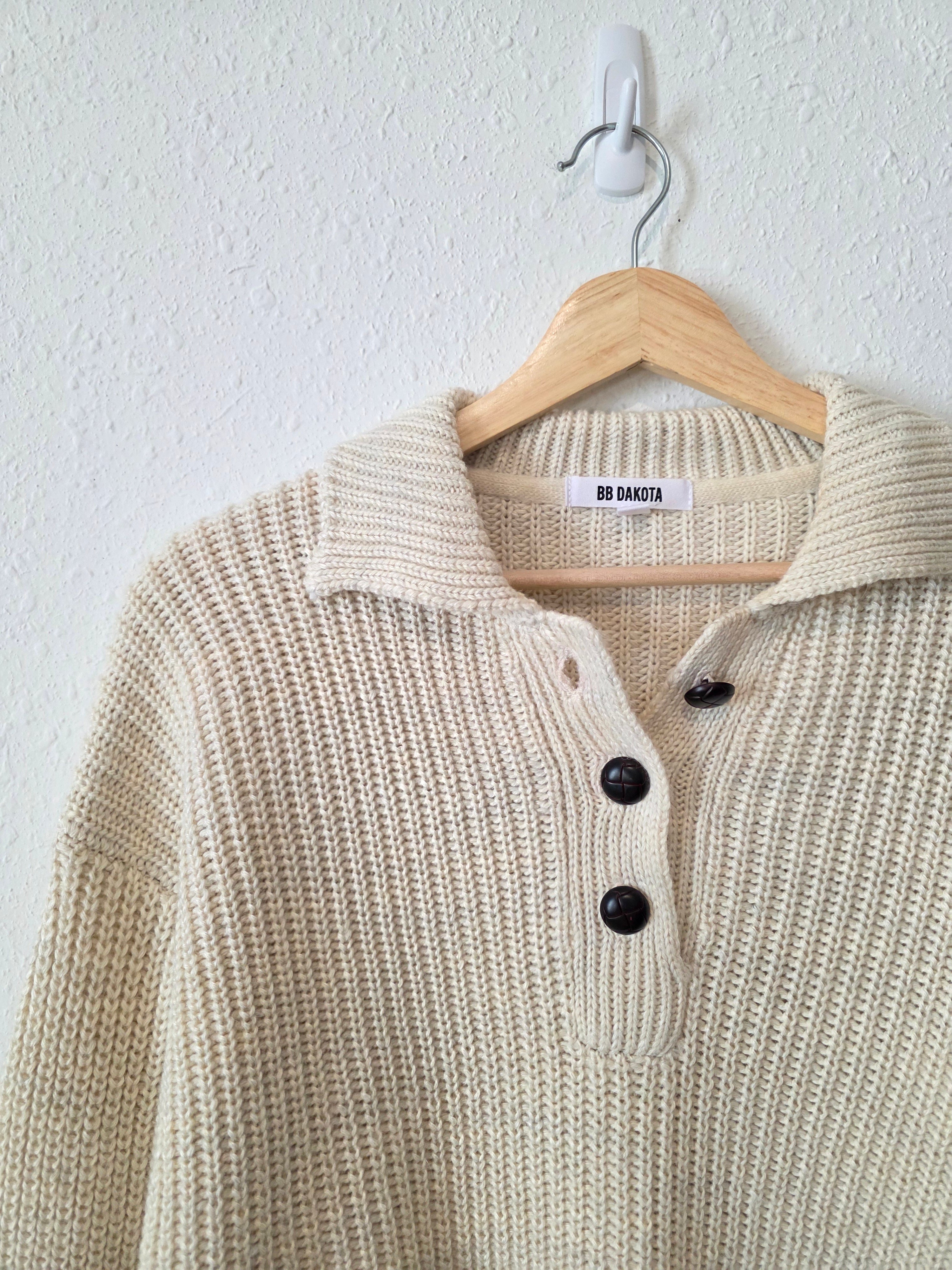 BB Dakota Chunky Henley Sweater (XS)