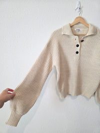 BB Dakota Chunky Henley Sweater (XS)