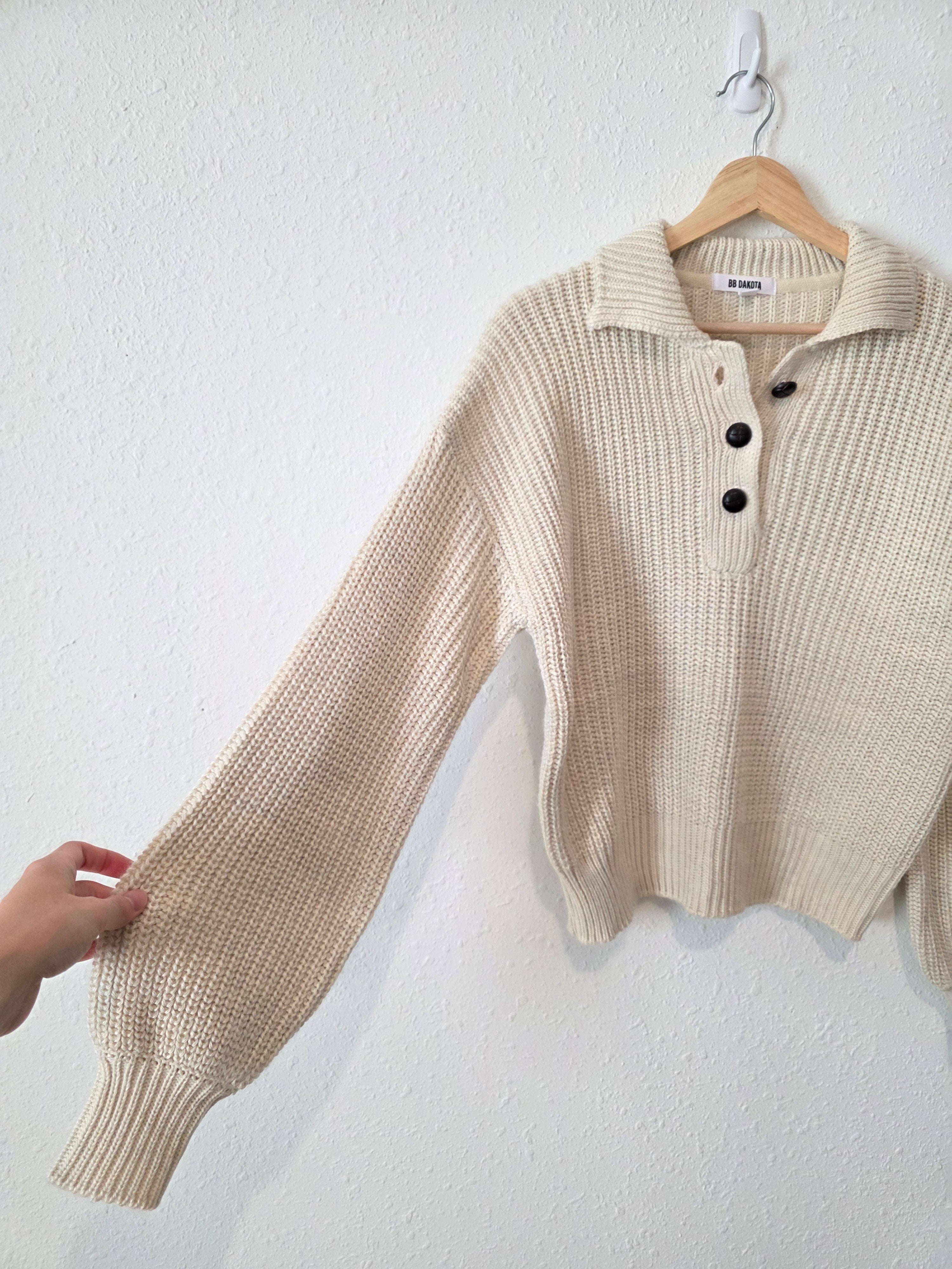 BB Dakota Chunky Henley Sweater (XS)
