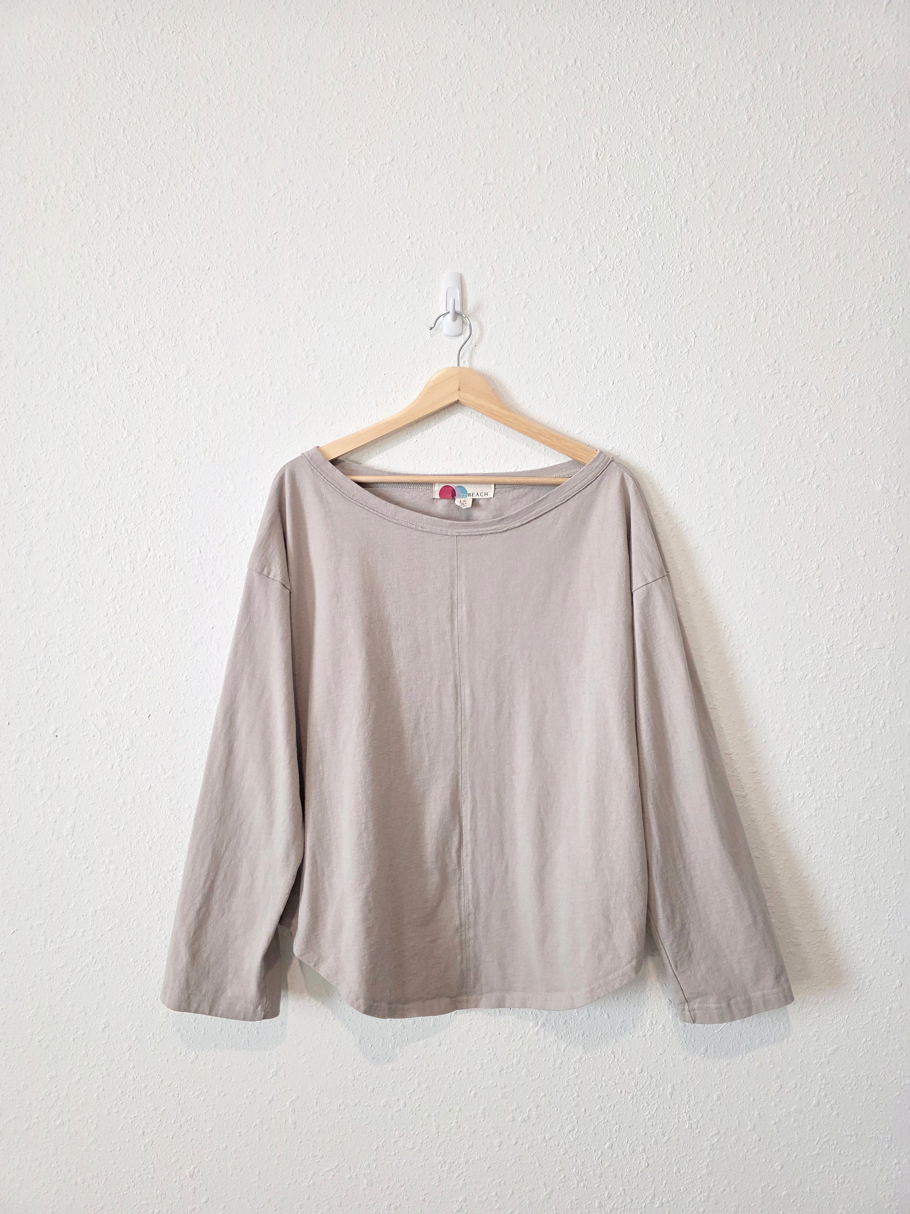 Free People Stone Cotton Tee (L)