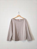 Free People Stone Cotton Tee (L)