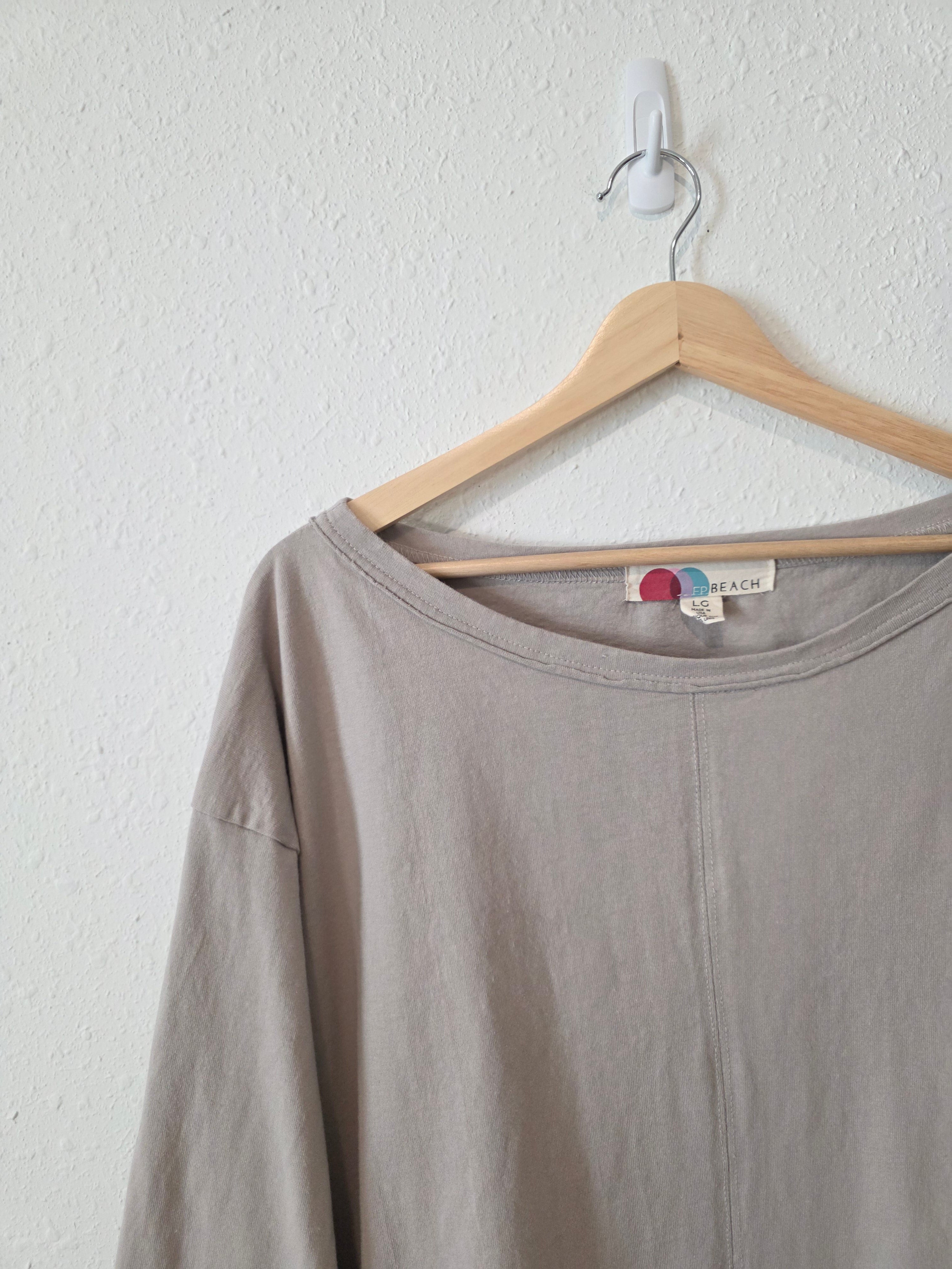 Free People Stone Cotton Tee (L)