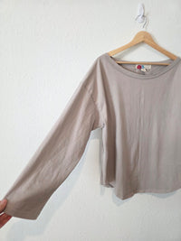 Free People Stone Cotton Tee (L)