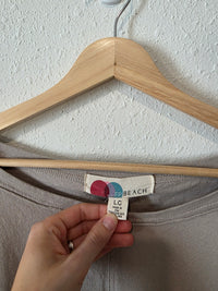 Free People Stone Cotton Tee (L)