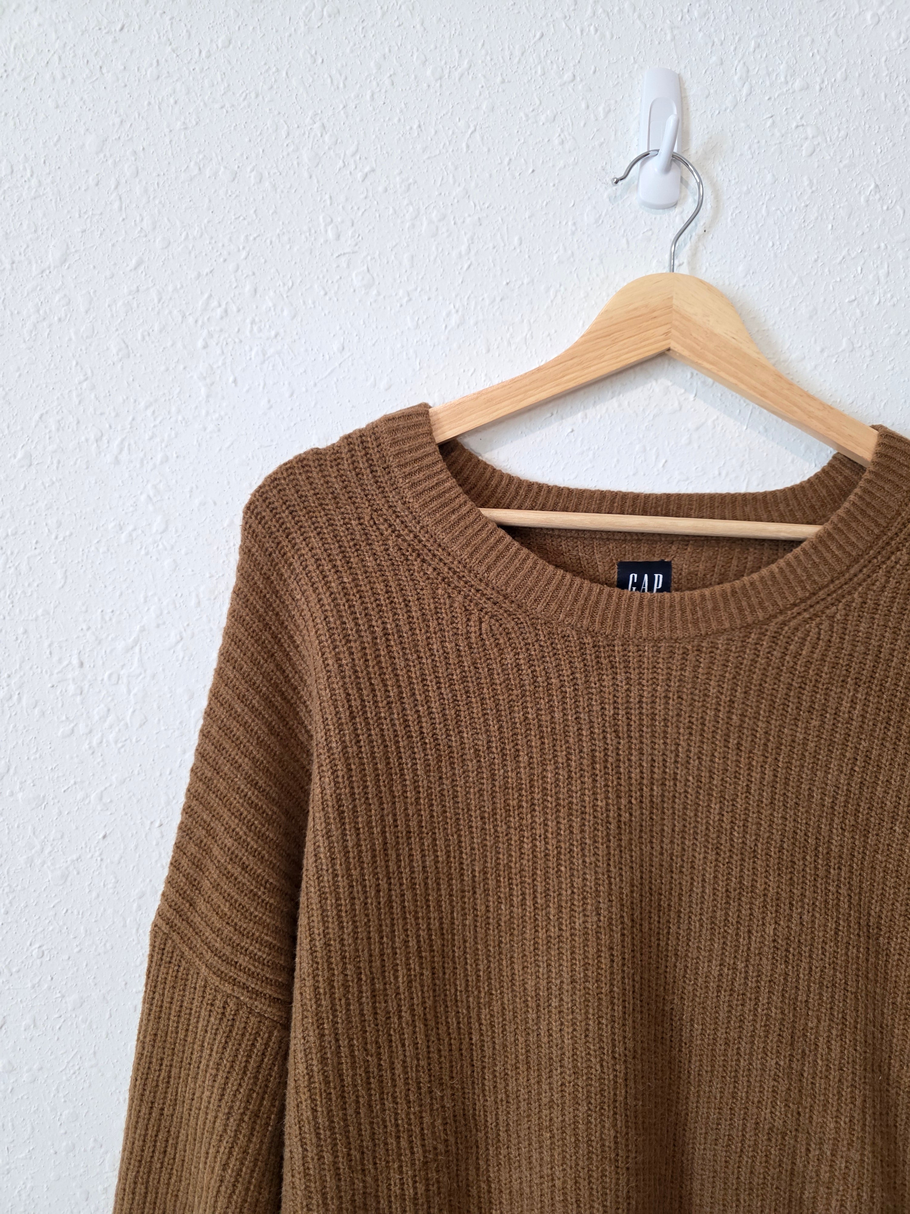 Gap Cocoa Brown Knit Sweater (L)