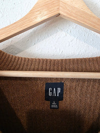 Gap Cocoa Brown Knit Sweater (L)