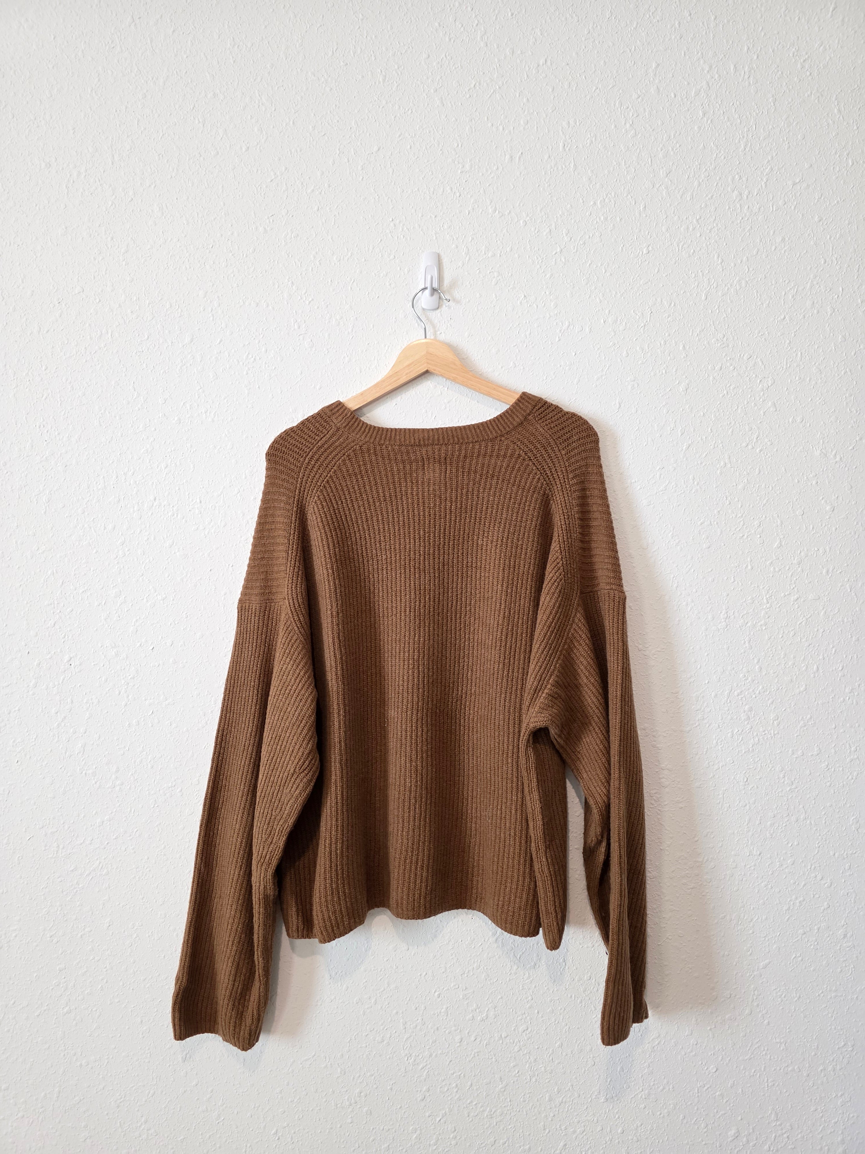 Gap Cocoa Brown Knit Sweater (L)