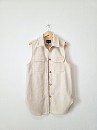 Love Tree Long Button Up Vest (M)